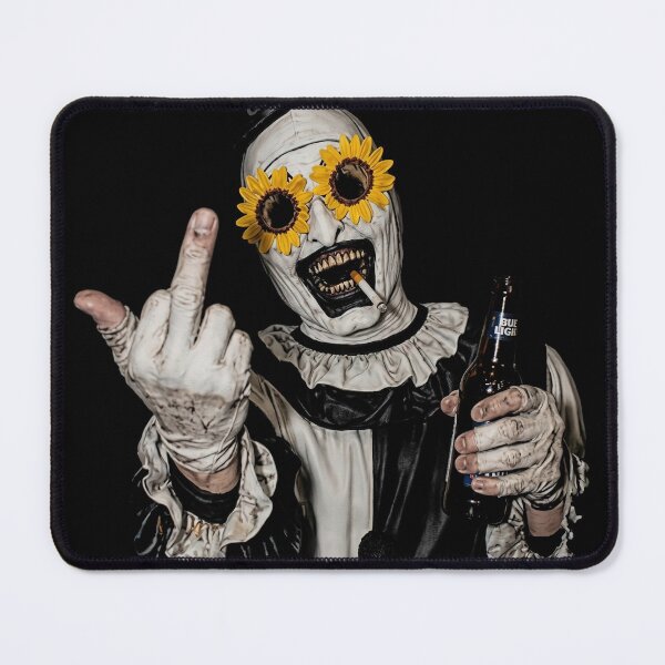 Item preview, Art The Clown Terrifier Movie Funny Art The Clown Spooky Slasher Middle Finger designed and sold by Niykos570.