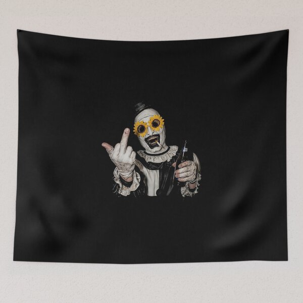 Item preview, Arte El Payaso Película Terrorífica Divertida Arte El Payaso Slasher Espeluznante Dedo Medio designed and sold by Niykos570.