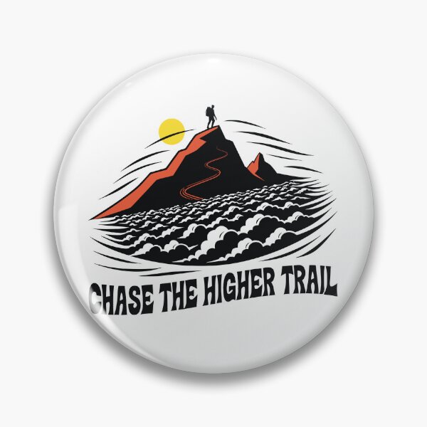 Artikelvorschau, Chase the Higher Trail Vintage Hiking Mountain Adventure T-Shirt entworfen und verkauft von Design-Pro-21.