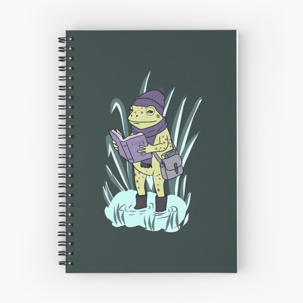 Item preview, Frog Reading Book Cute Cottagecore Dark Academia Toad designed and sold by LeshanArt.