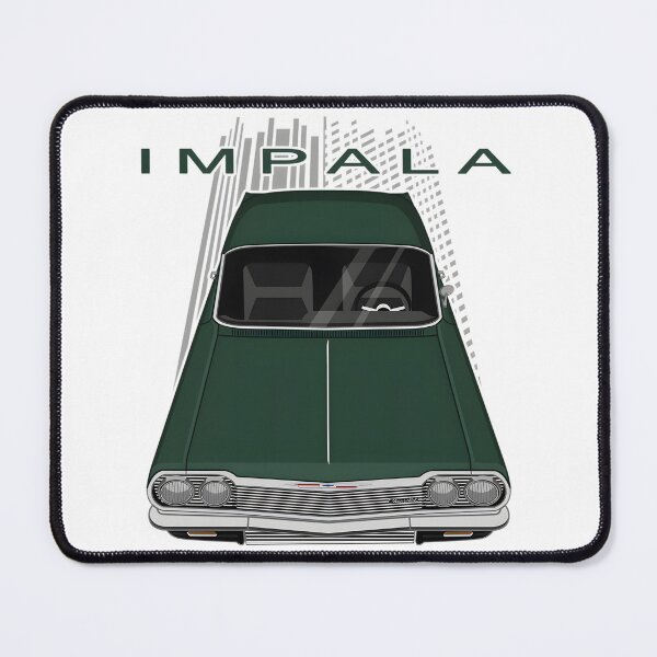 Item preview, Classic Chevrolet Impala SS in Bahama Green Vintage Car Illustration designed and sold by MidasMitty.