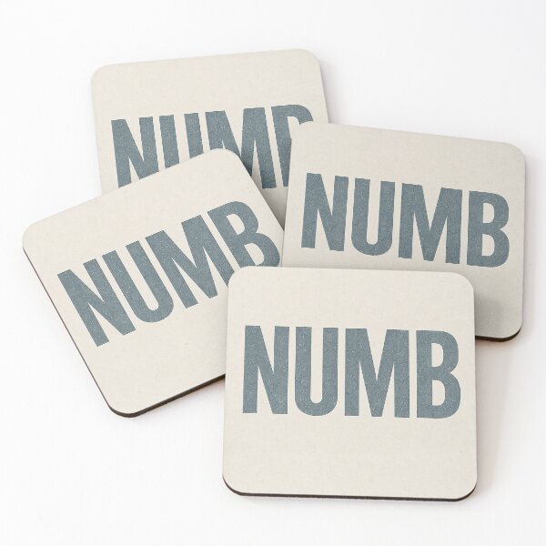 Artikelvorschau, NUMB – Textkunst zum Thema emotionale Erschöpfung entworfen und verkauft von mbmstores.