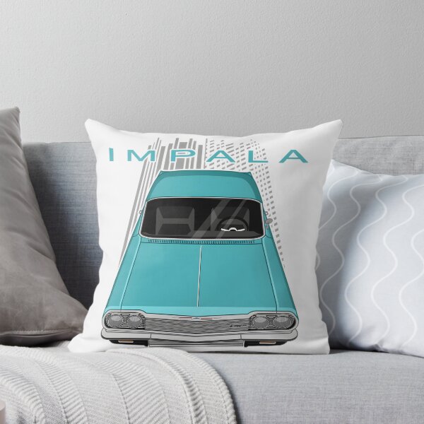 Item preview, Classic Chevrolet Impala SS in Azure Aqua Vintage Car Design designed and sold by MidasMitty.
