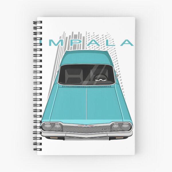 Item preview, Classic Chevrolet Impala SS in Azure Aqua Vintage Car Design designed and sold by MidasMitty.