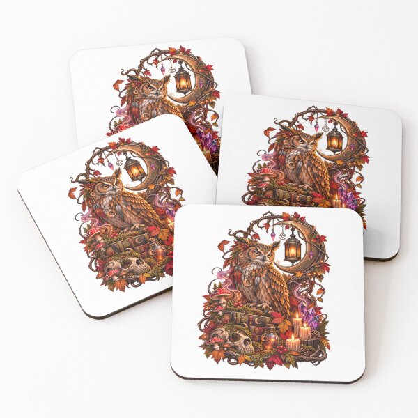 Item preview, Mystic Owl – Moon Magic & Autumn Witchcore designed and sold by LosthopeCreations.