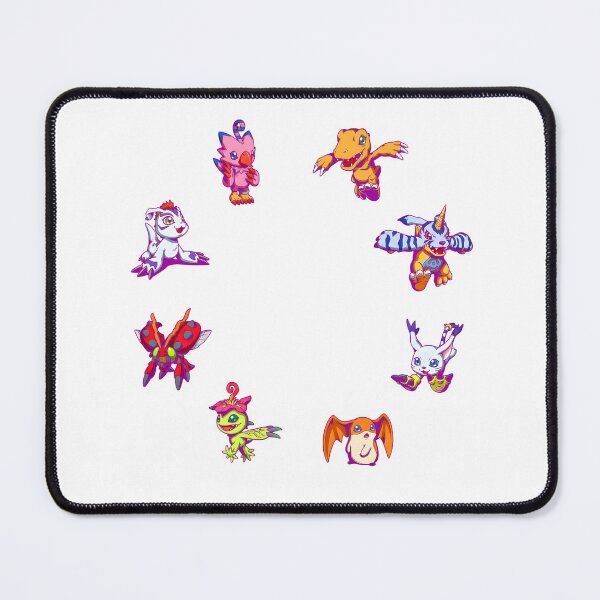 Item preview, full colour anime art CIRCLE Classic Digital Monsters all Squad cute illustration  designed and sold by sabartgunpla.