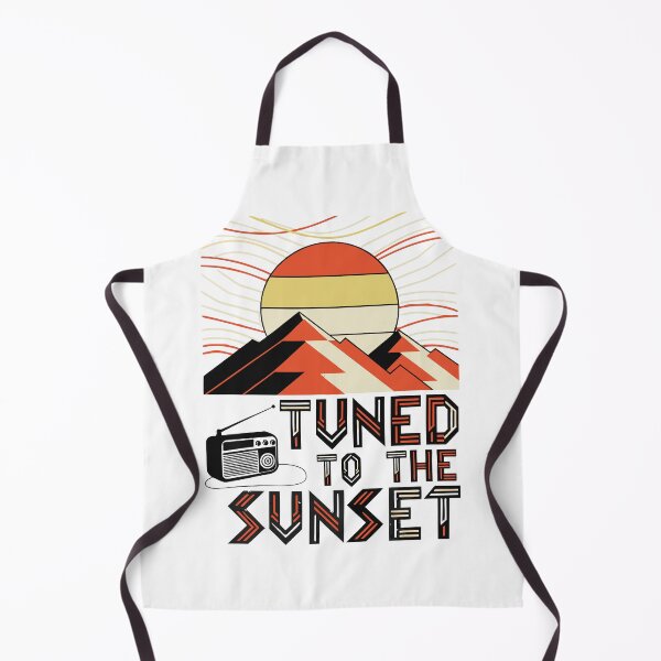 Item preview, Tuned to the Sunset Retro Mountain Radio Vintage Outdoor Adventure T-Shirt designed and sold by Design-Pro-21.