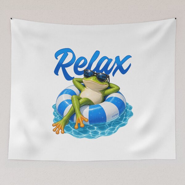 Item preview, Frog Relaxing designed and sold by Kimos Creative Store.