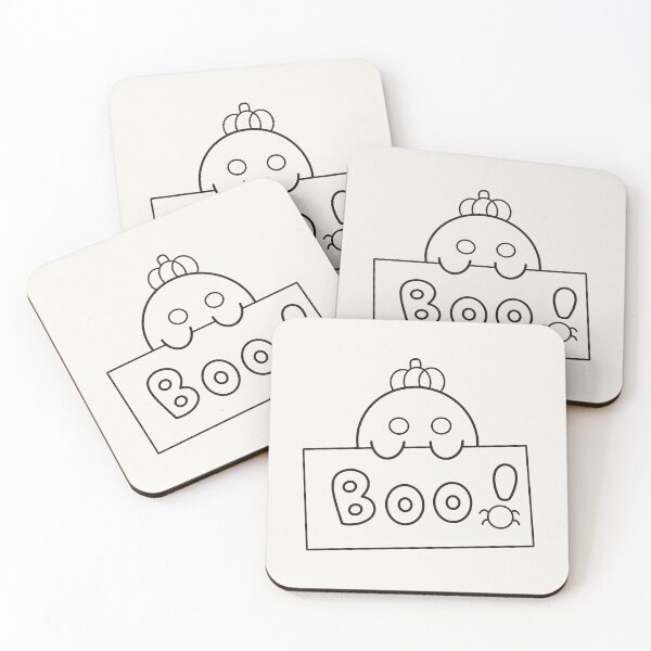 Item preview, Cute Hand Drawn Ghost Boo Cartoon designed and sold by Porpor Artwork.