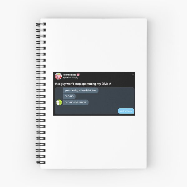 Item preview, Technoblade 'This Guy Won'T Stop Spamming My Dms ' Tweet designed and sold by SouthWestPrint.