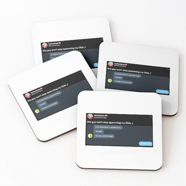Artikelvorschau, Technoblade-Tweet: „Dieser Typ hört nicht auf, meine Direktnachrichten zuzuspammen“ entworfen und verkauft von SouthWestPrint.