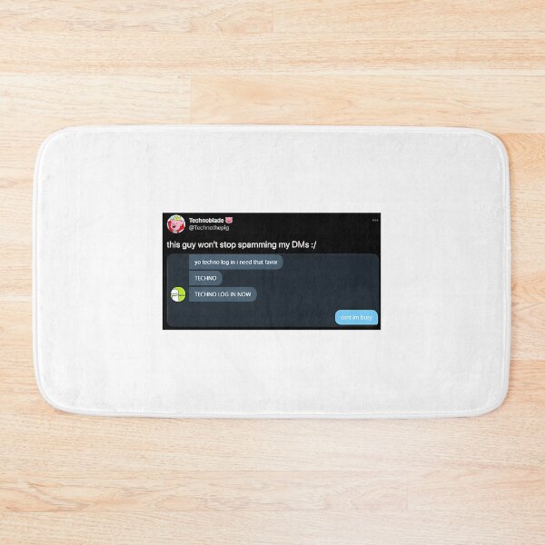 Item preview, Technoblade 'This Guy Won'T Stop Spamming My Dms ' Tweet designed and sold by SouthWestPrint.
