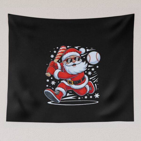 Item preview, Funny Baseball Santa Christmas Xmas designed and sold by Chaya Reid.