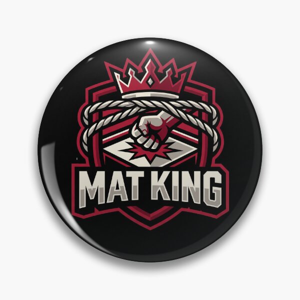 Item preview, Mat King Professional Wrestling Canvas Ruler Emblem designed and sold by Dogy Corgi.