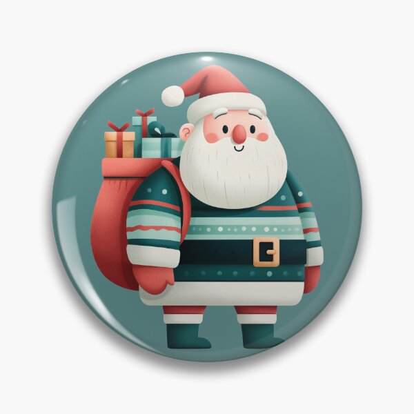 Item preview, Cute 3D Minimalist Santa Claus with Gifts designed and sold by colorful-white.