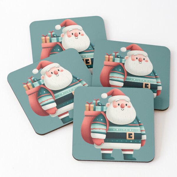 Item preview, Cute 3D Minimalist Santa Claus with Gifts designed and sold by colorful-white.