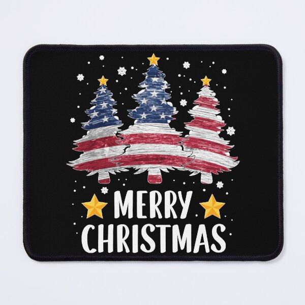 Item preview, Merry Christmas Tree American Flag Funny US Flag Xmas designed and sold by Chaya Reid.