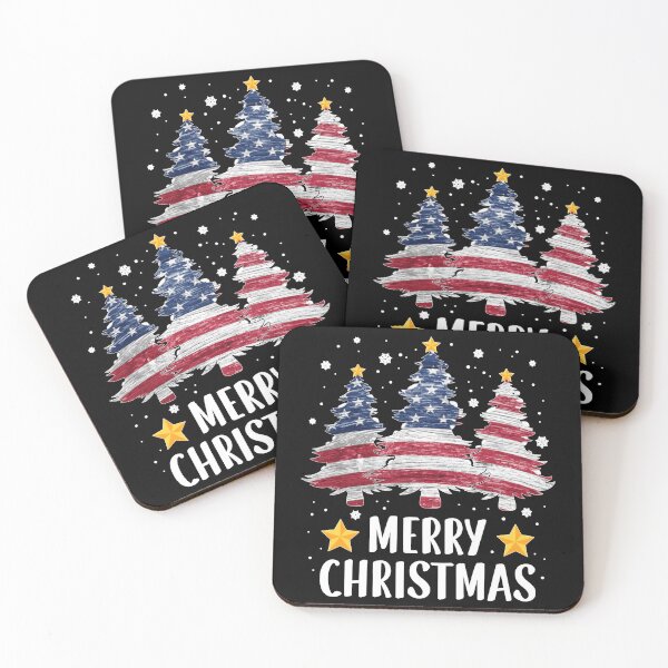 Item preview, Merry Christmas Tree American Flag Funny US Flag Xmas designed and sold by Chaya Reid.