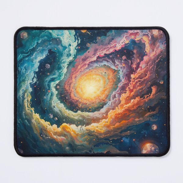 Item preview, Colorful Cosmic Supernova with Musical Notes – Galaxy Space Music Abstract Art designed and sold by fbtrisha.