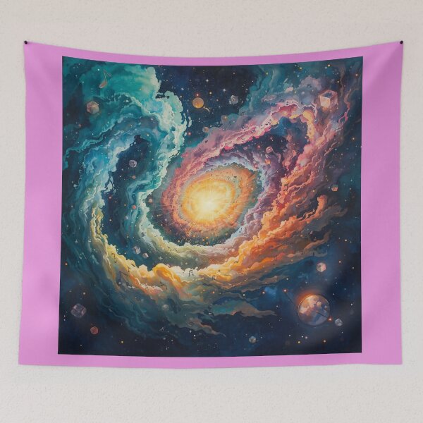 Item preview, Colorful Cosmic Supernova with Musical Notes – Galaxy Space Music Abstract Art designed and sold by fbtrisha.