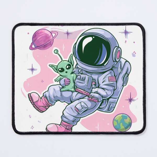 Item preview, Cute Astronaut Alien Friend Space Adventure designed and sold by NicolasGlowArt.