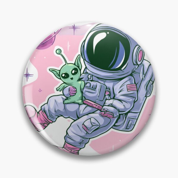 Artikelvorschau, Niedlicher Astronauten-Alien-Freund Weltraumabenteuer entworfen und verkauft von NicolasGlowArt.
