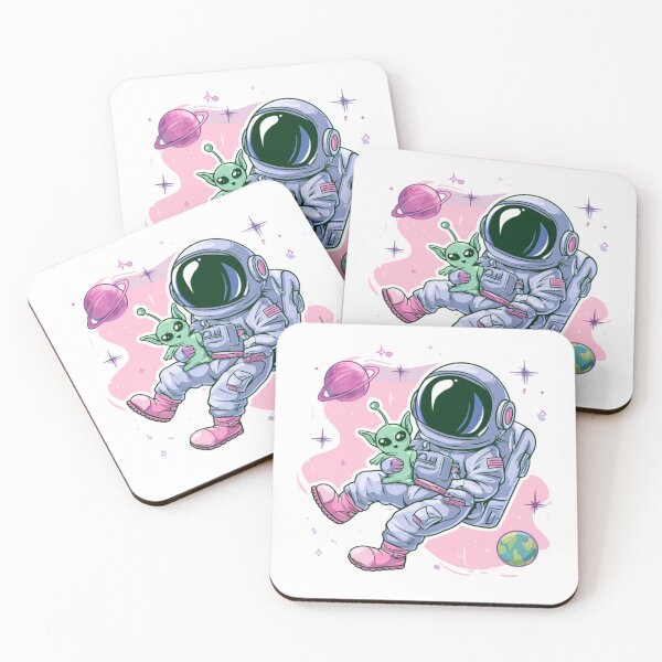 Item preview, Cute Astronaut Alien Friend Space Adventure designed and sold by NicolasGlowArt.