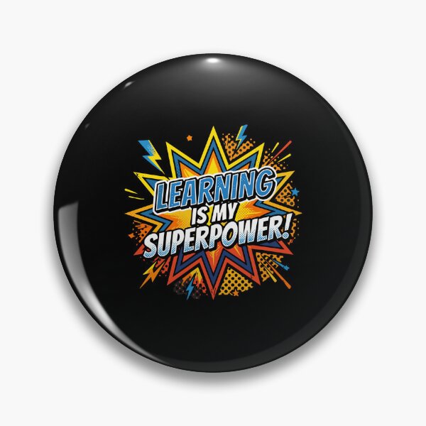 Item preview, Learning Is My Superpower Education Student Teacher Academic Motivation designed and sold by PopStars1993.