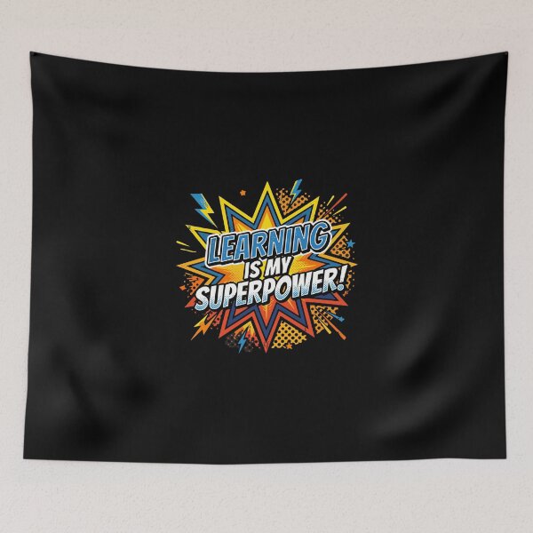 Item preview, Learning Is My Superpower Education Student Teacher Academic Motivation designed and sold by PopStars1993.