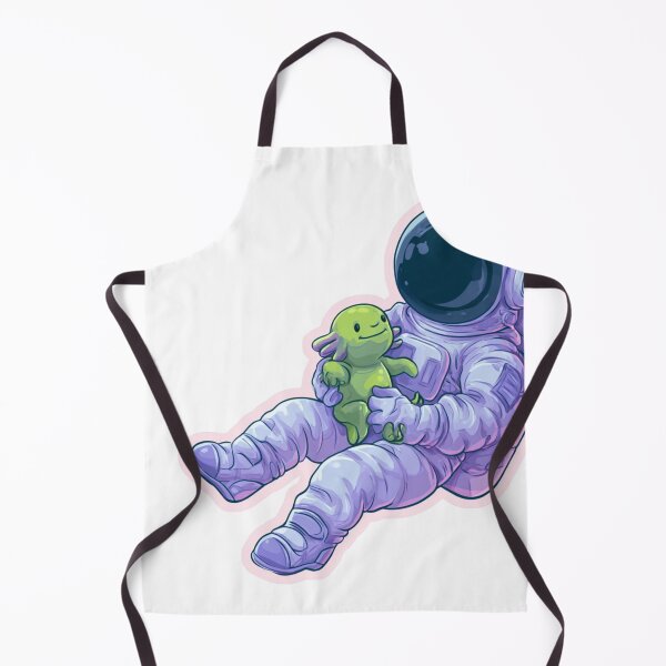 Item preview, Spaceman with Little Green Alien Friend designed and sold by NicolasGlowArt.