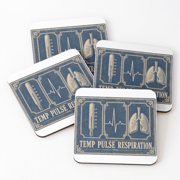Item preview, Temp Pulse Respiration Vet Tech Vitals Plate designed and sold by BoosterShop.