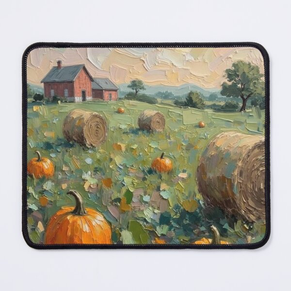 Item preview, Quiet Harvest Morning - Oil Painting designed and sold by nhk999.