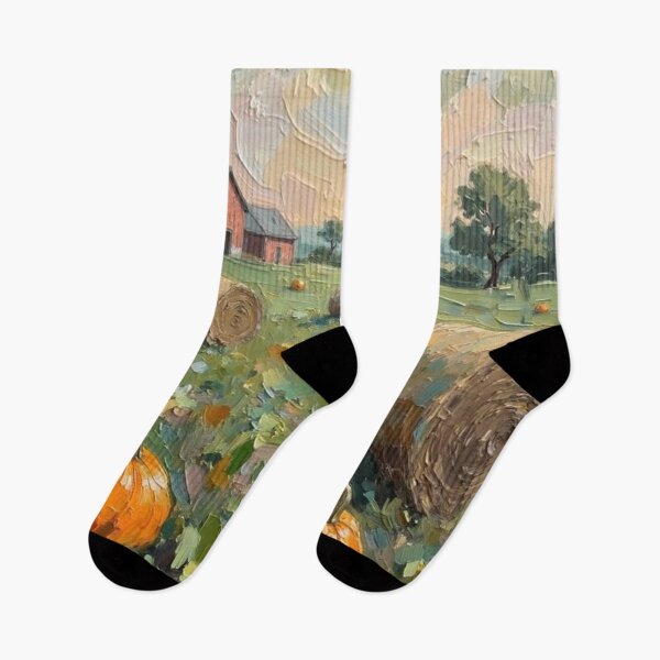 Item preview, Quiet Harvest Morning - Oil Painting designed and sold by nhk999.