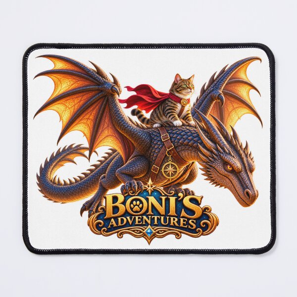 Item preview, Epic Cat Riding a Dragon – Boni's Adventures designed and sold by KseniaDr.