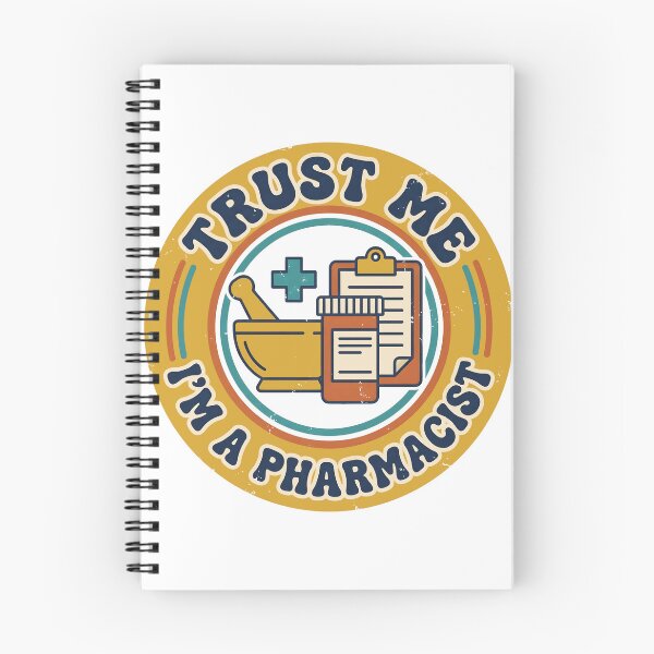 Item preview, Trust Me I'm a Pharmacist Retro Funny Pharmacy Badge designed and sold by ahmadhamdi.