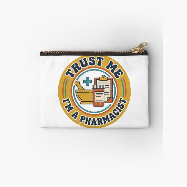 Item preview, Trust Me I'm a Pharmacist Retro Funny Pharmacy Badge designed and sold by ahmadhamdi.