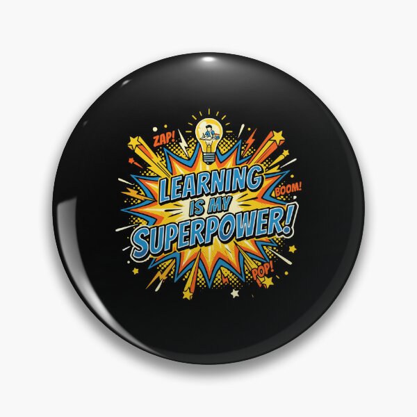 Item preview, Learning Is My Superpower! Education Knowledge Student Teacher designed and sold by PopStars1993.