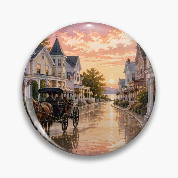 Artikelvorschau, Mackinac Island, Michigan: Viktorianischer Charme bei Sonnenuntergang entworfen und verkauft von LSVart.