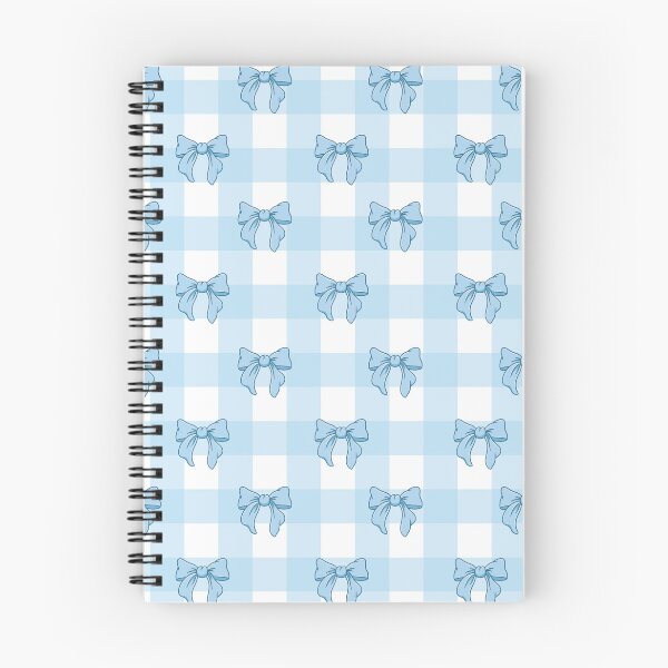 Item preview, Cute Light Blue Bows on Gingham Pattern Coquette Aesthetic designed and sold by SeJaa.