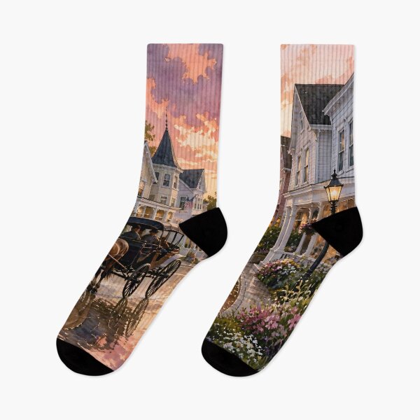 Item preview, Mackinac Island, Michigan: Sunset Victorian Charm designed and sold by LSVart.