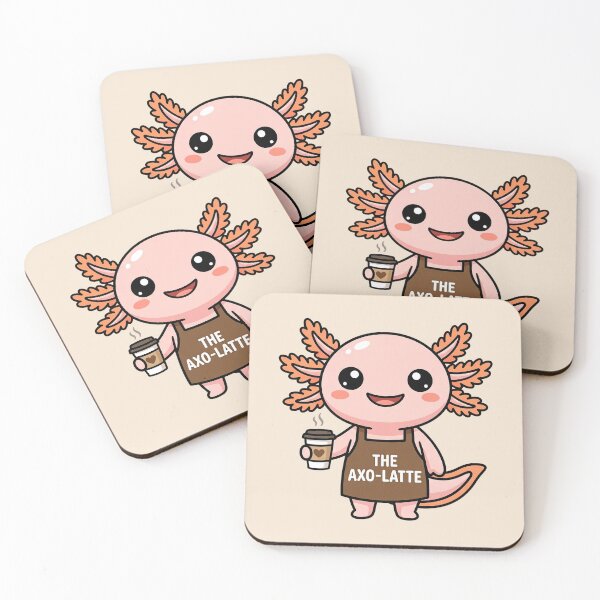 Item preview, The Axo-Latte Funny Axolotl Barista designed and sold by Rocklights.