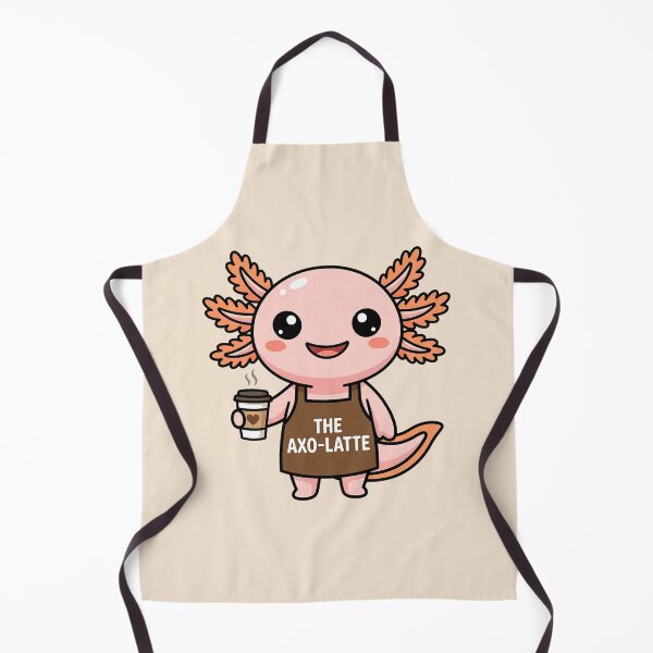 Item preview, The Axo-Latte Funny Axolotl Barista designed and sold by Rocklights.