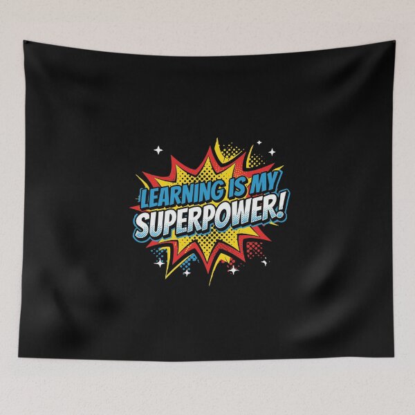Item preview, Learning Is My Superpower Education Student Teacher Knowledge designed and sold by PopStars1993.