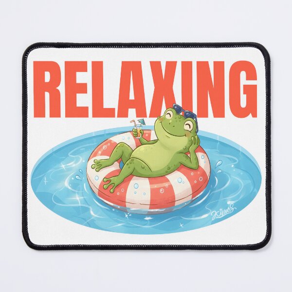 Item preview, Frog Relaxing designed and sold by Kimos Creative Store.