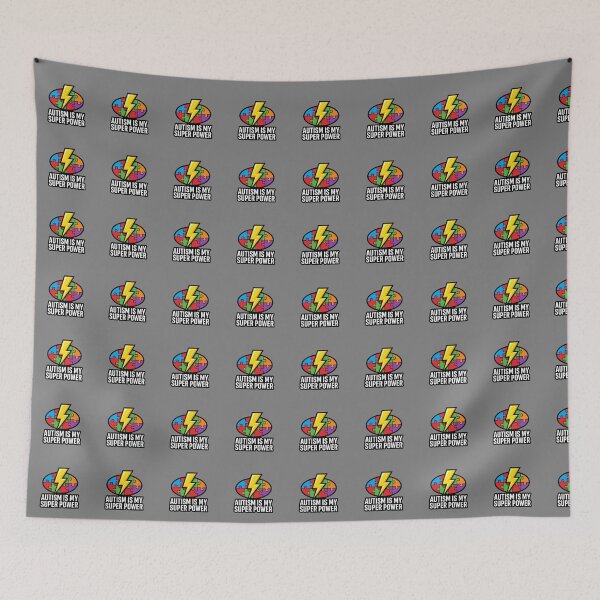 Item preview, Autism Is My Super Power Neurodiversity Awareness Support designed and sold by SofiBlair.