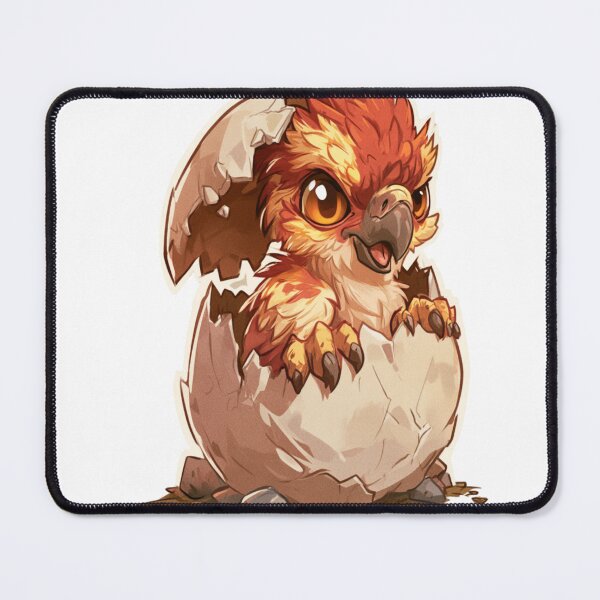 Item preview, Cute Phoenix Hatchling Breaking Egg Design designed and sold by NicolasGlowArt.