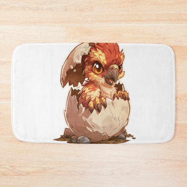 Item preview, Cute Phoenix Hatchling Breaking Egg Design designed and sold by NicolasGlowArt.