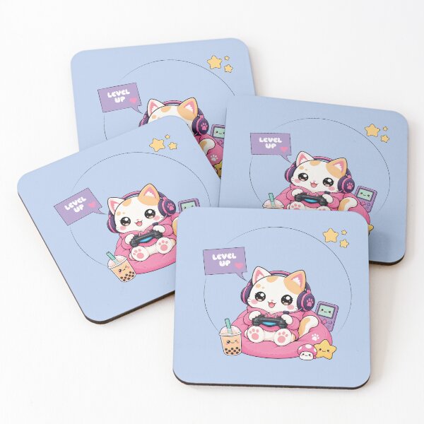 Item preview, Cute Cat Level Up designed and sold by JabszStudios.