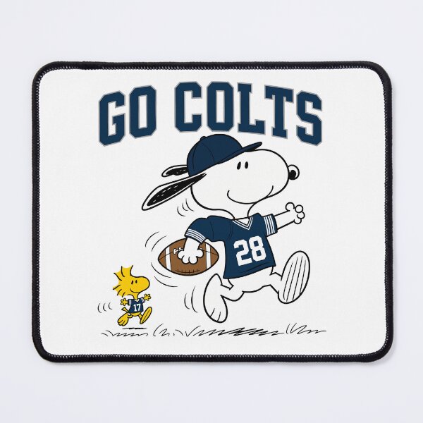 Item preview, Snoopy & Woodstock Indianapolis Colts Football Retro F497 designed and sold by GLUVY-THEME.