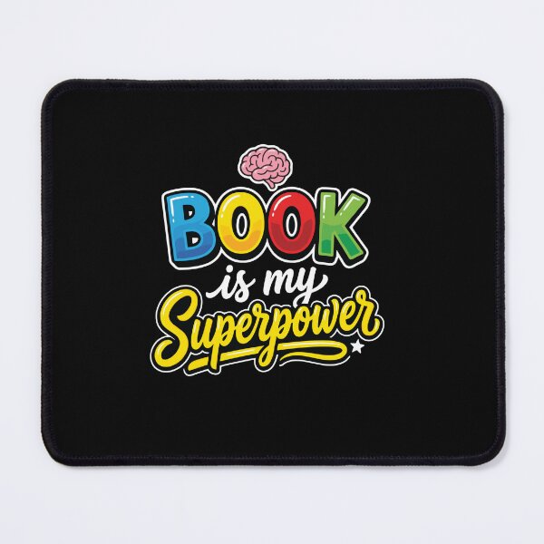 Item preview, Book Is My Superpower Reading Bookworm Bibliophile Librarian Teacher Smart designed and sold by PopStars1993.
